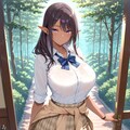 ダークエルフの制服姿 2枚目