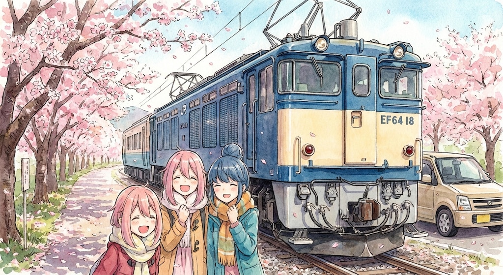 ゆるキャン▲　EF6418電気機関車