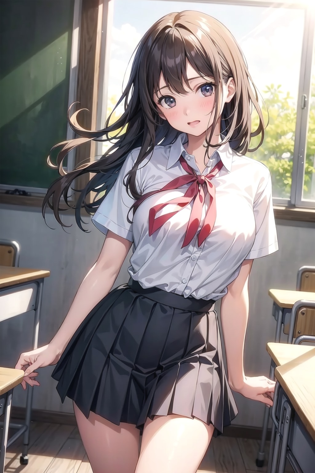 放課後、きみ待ち③ | の人気AIイラスト・グラビア