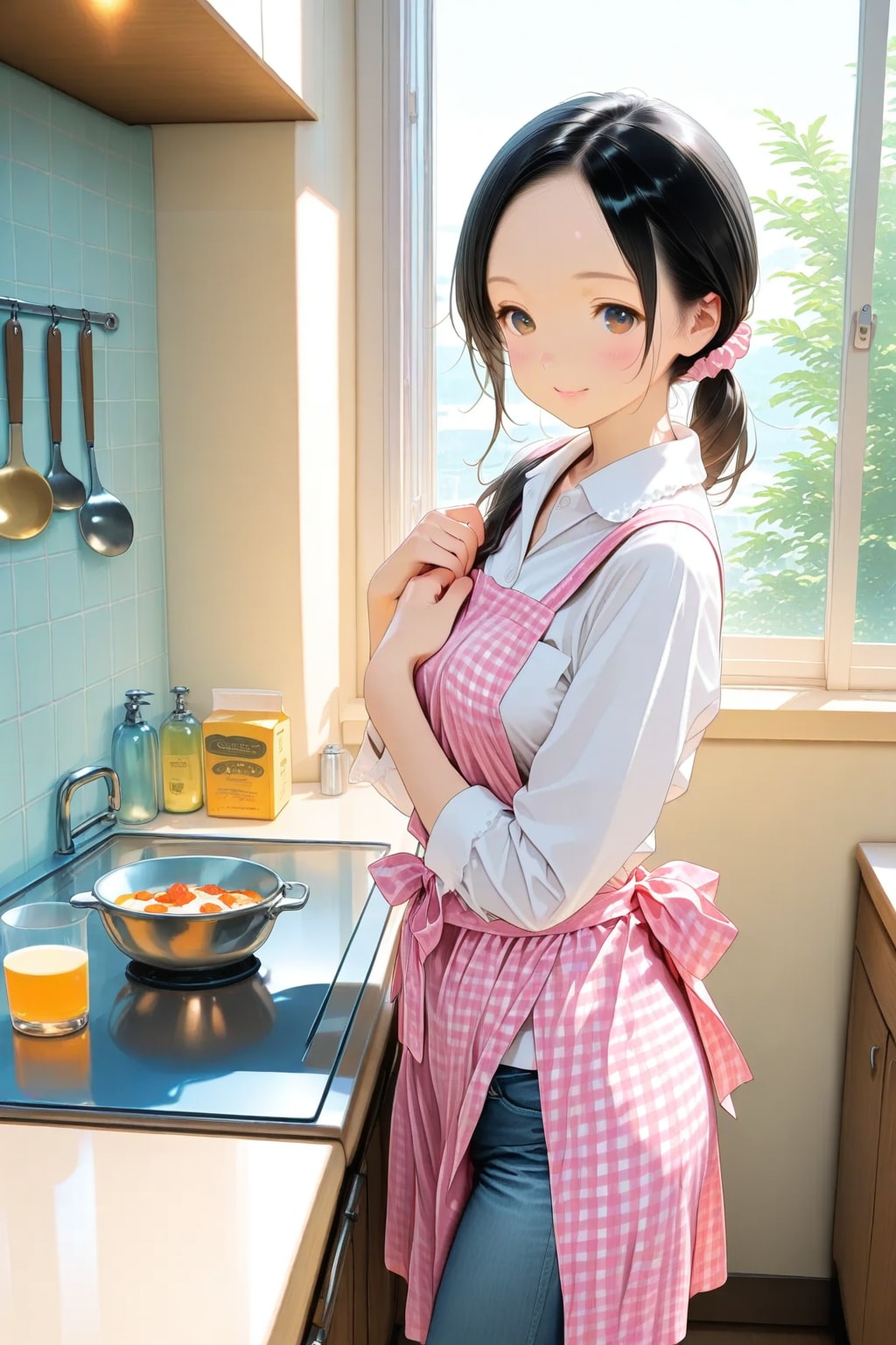 お昼ご飯をつくる妻💞✨