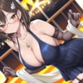 青サキュバスさん（擬態モード）・パーティドレス 2枚目