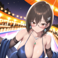 青サキュバスさん（擬態モード）・パーティドレス 7枚目