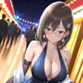 青サキュバスさん（擬態モード）・パーティドレス 5枚目