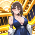 青サキュバスさん（擬態モード）・パーティドレス 8枚目