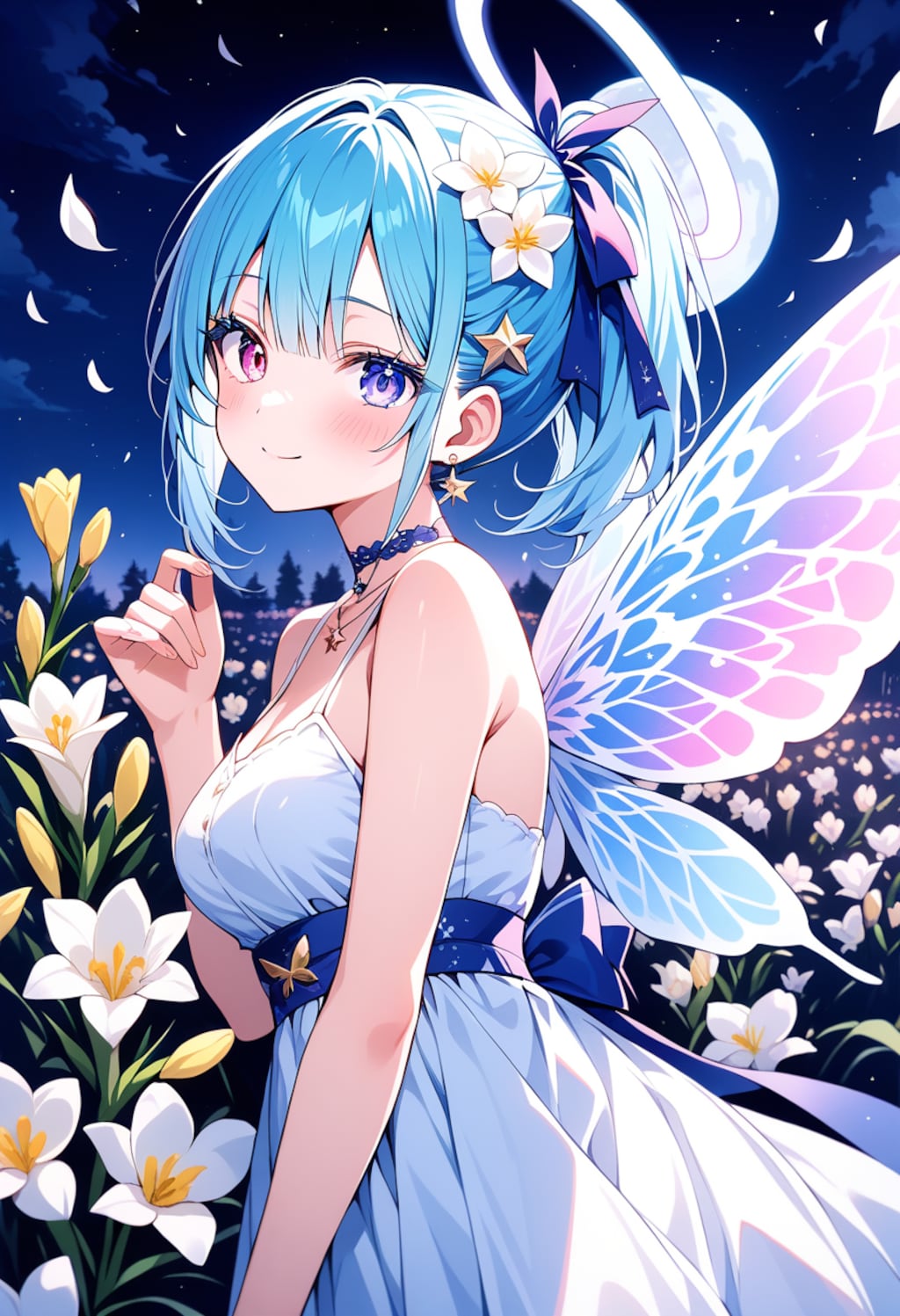 月夜に舞うはひとひらの