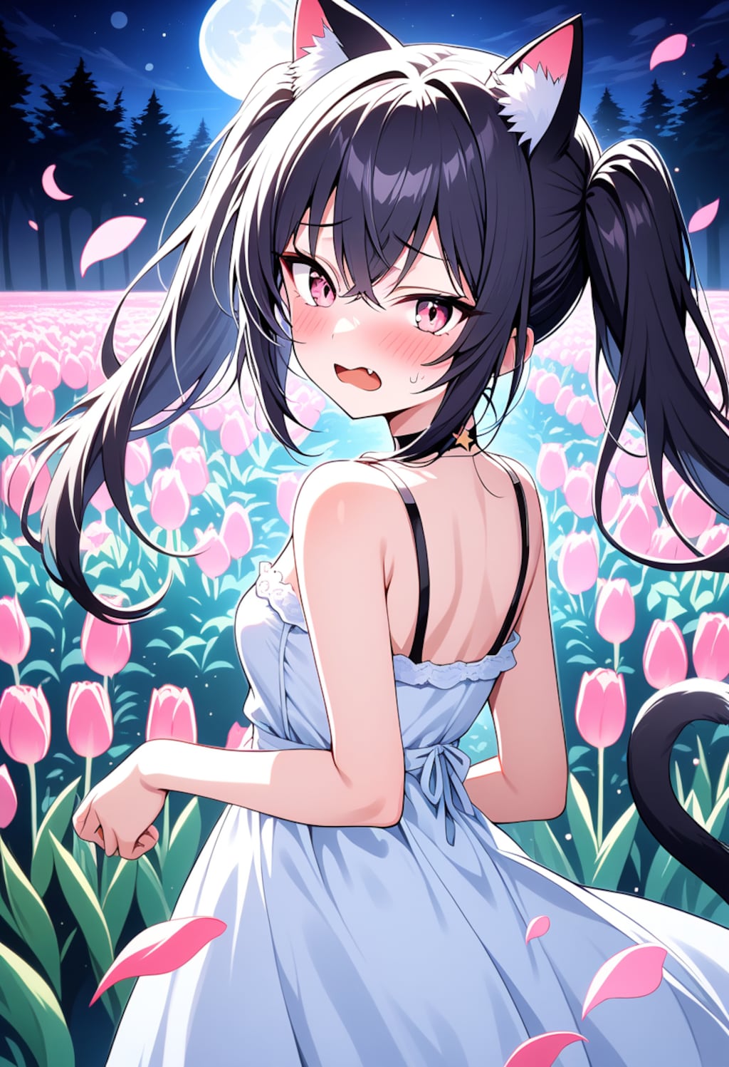 月夜に舞うはひとひらの