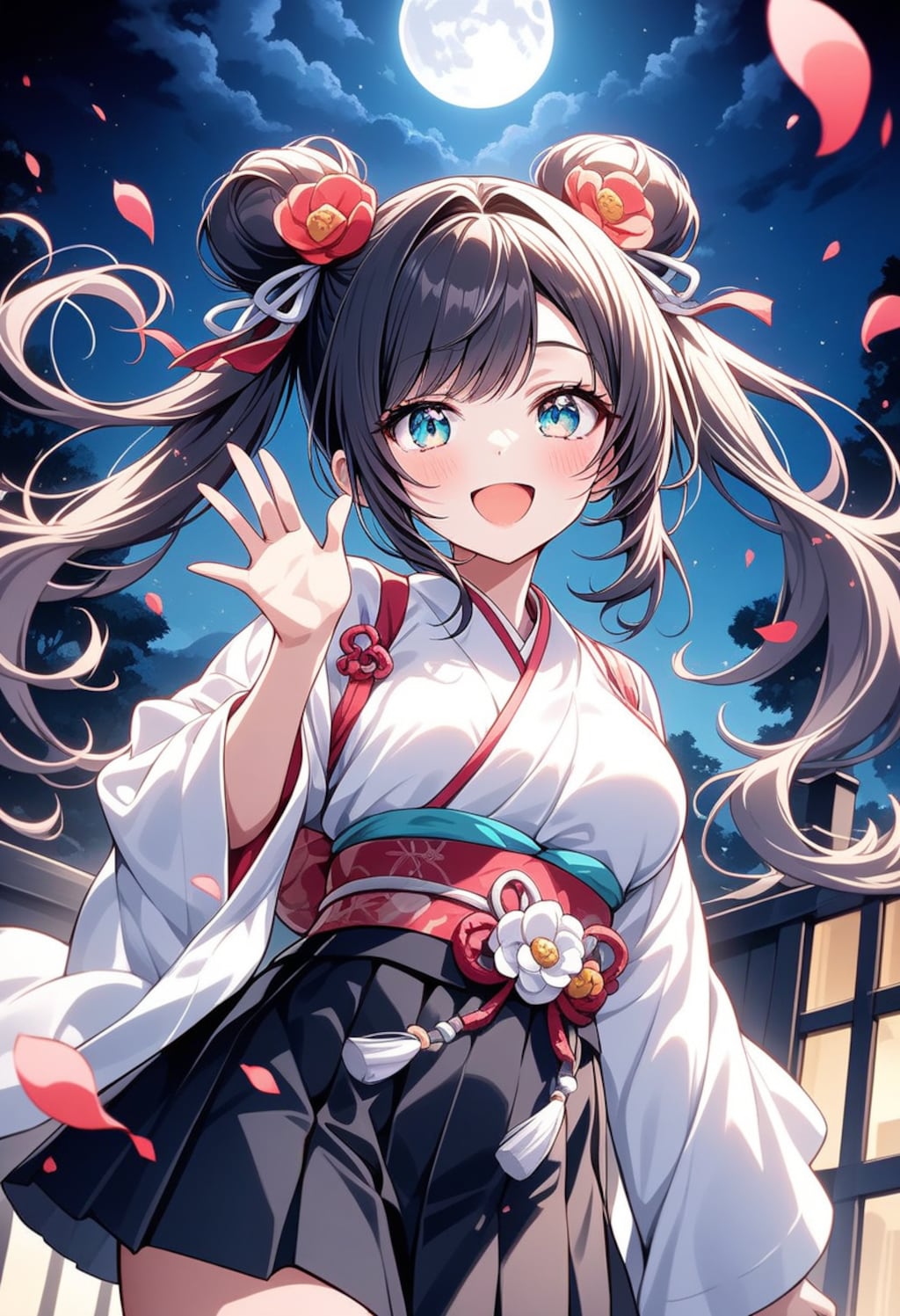 月夜に舞うはひとひらの