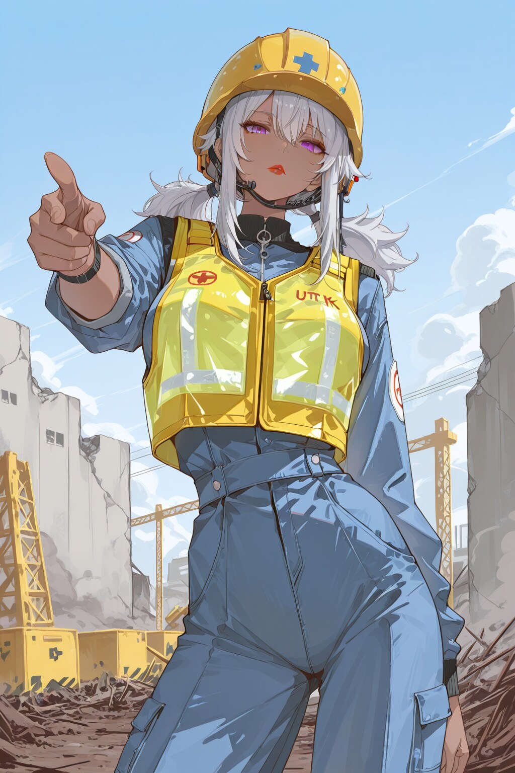 うちの娘、現場作業 | の人気AIイラスト・グラビア