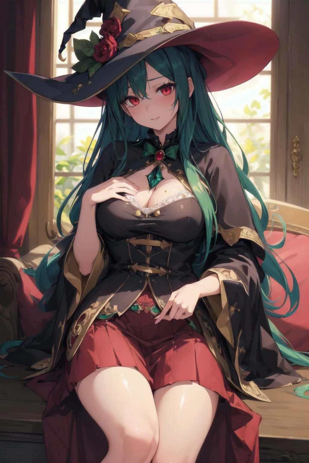 緑髪の魔女さん