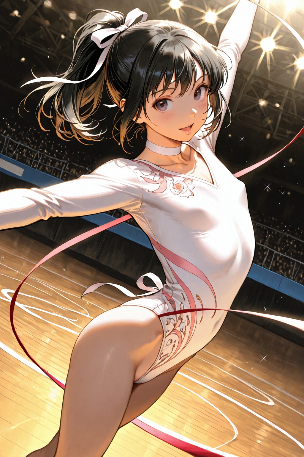 新体操レオタード娘