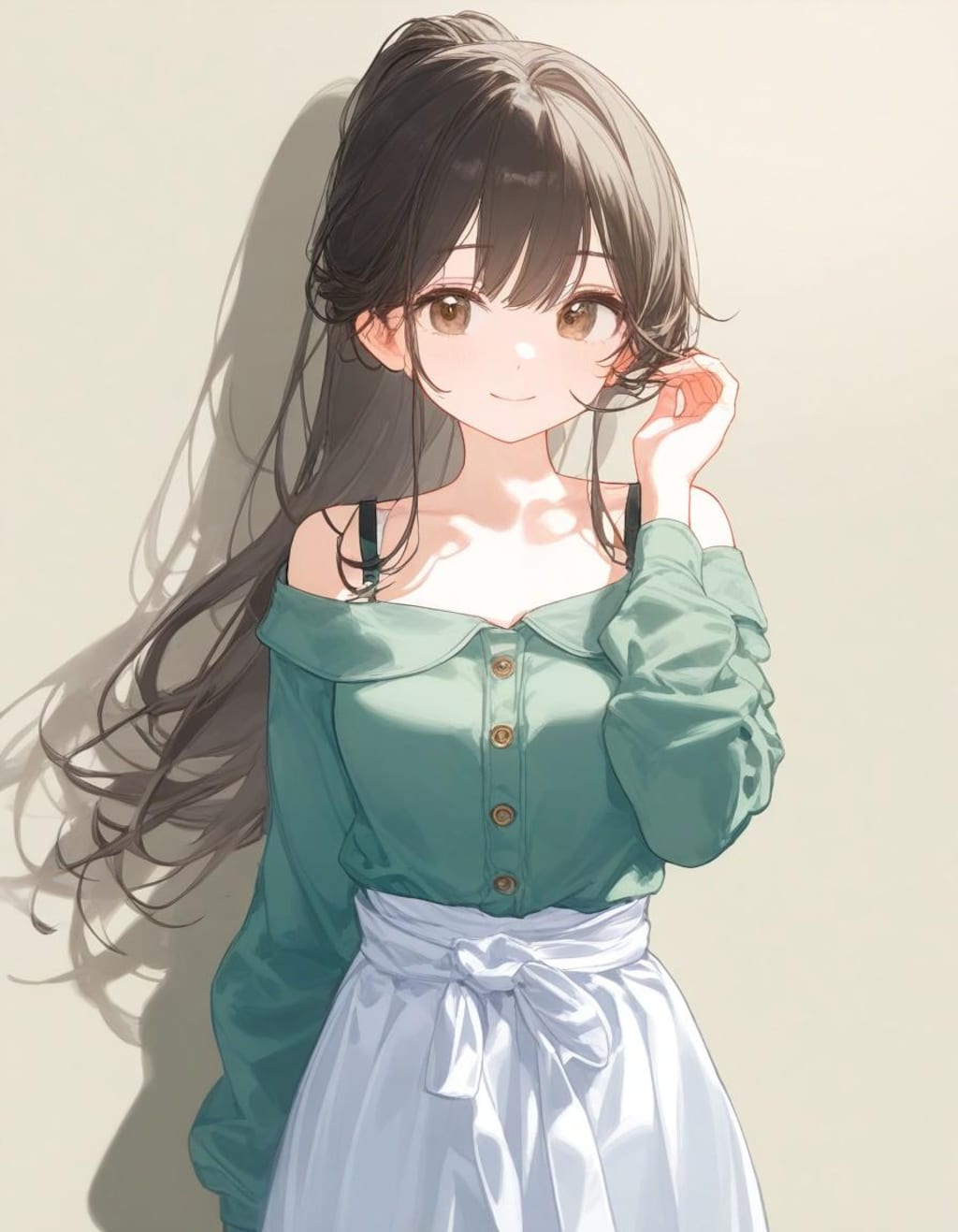 今日のオフショル娘