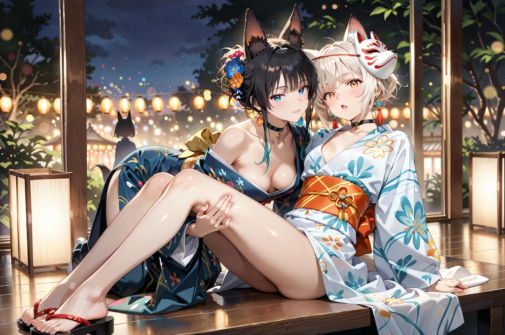 けも耳神社の夏祭り　～狐面の祭～　「二人の思い出」