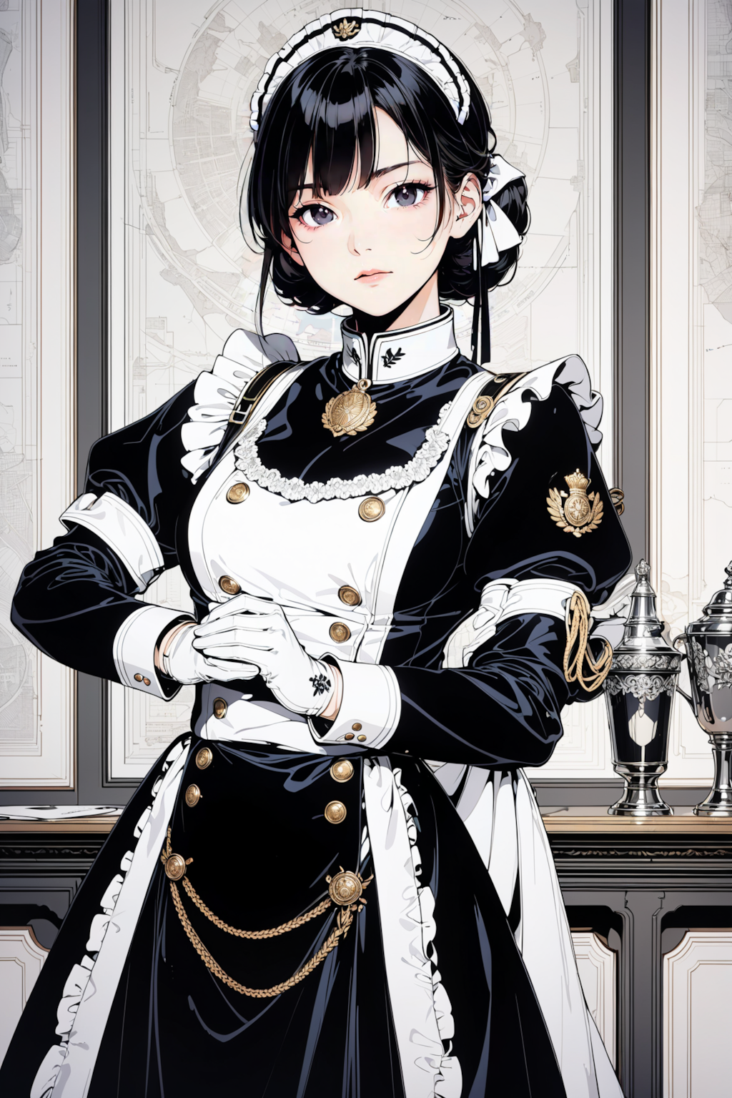 ミリタリーなメイドさん