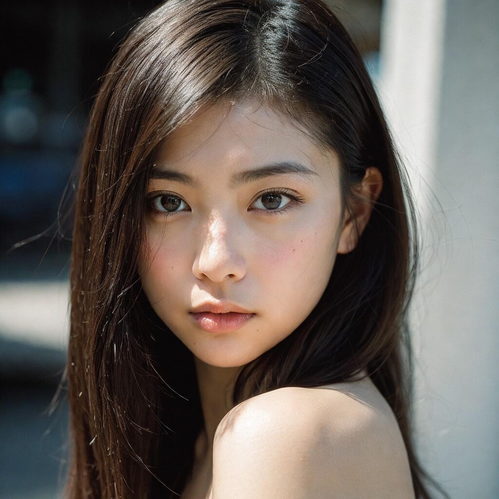微笑むAIのかわいいこ