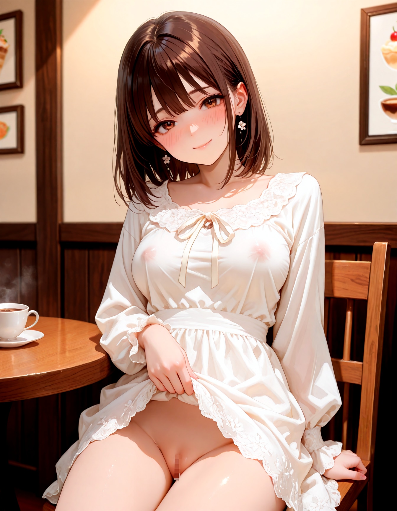 喫茶店でこっそり