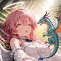 天使リエニエールさんとベビードラゴン 2枚目