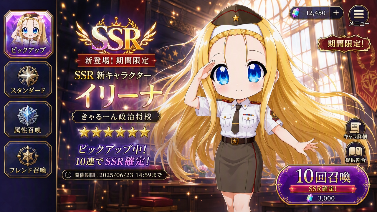 【ガチャ＆ステータス】イリーナ | の人気AIイラスト・グラビア