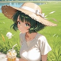 風が気持ちいいね💚 2枚目