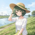 風が気持ちいいね💚 4枚目