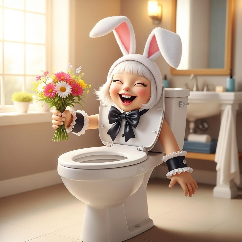 ［閲覧注意］トイレバニー