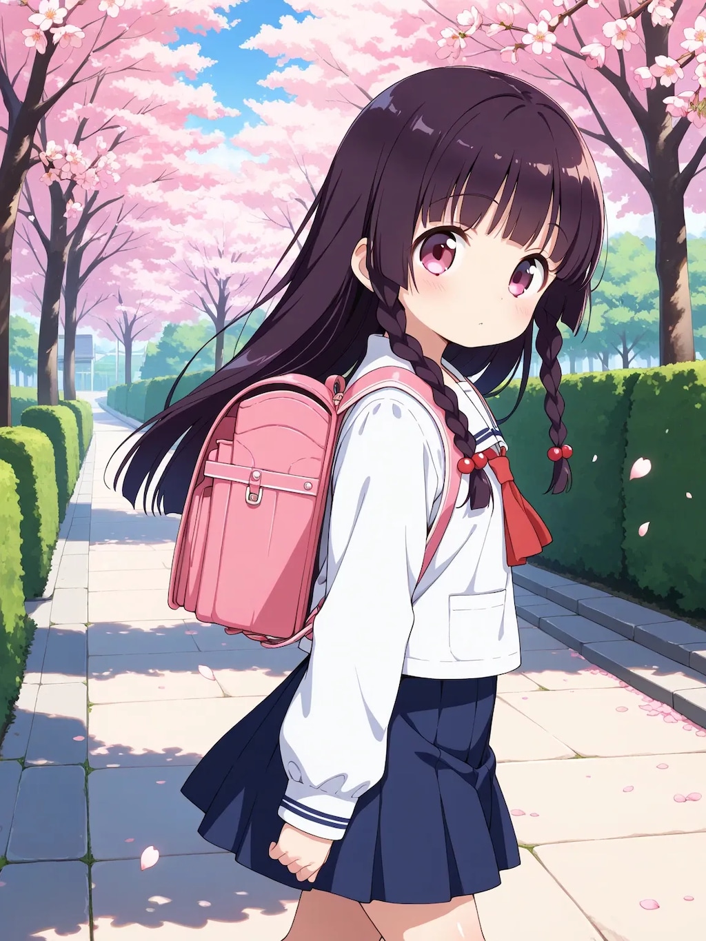 ゆうこちゃんの入学式