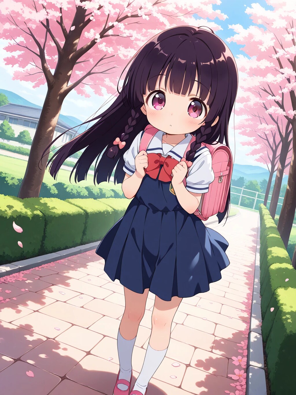 ゆうこちゃんの入学式