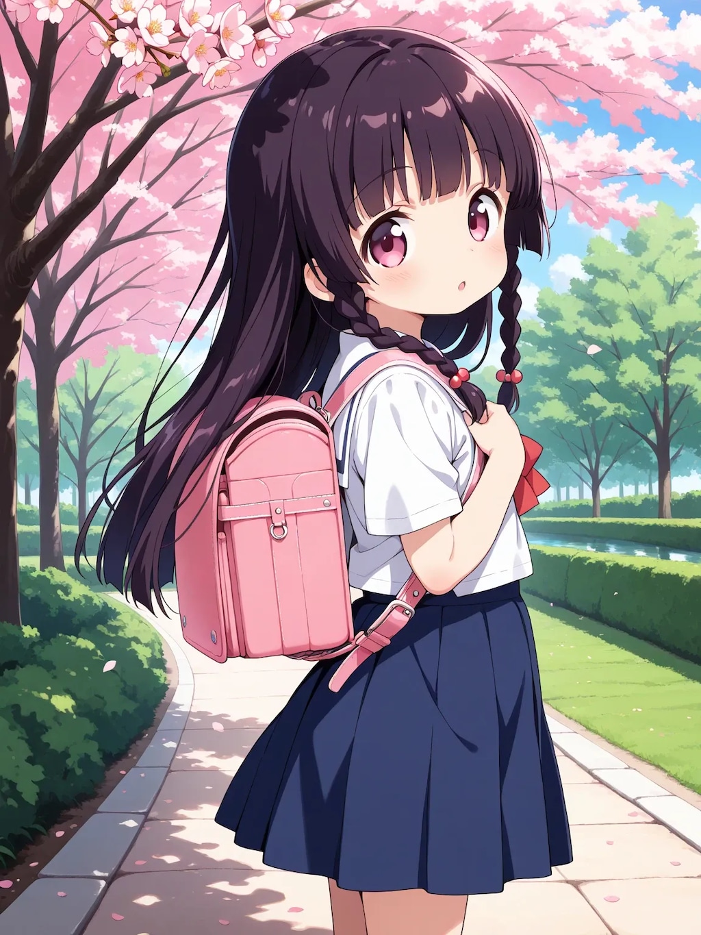 ゆうこちゃんの入学式