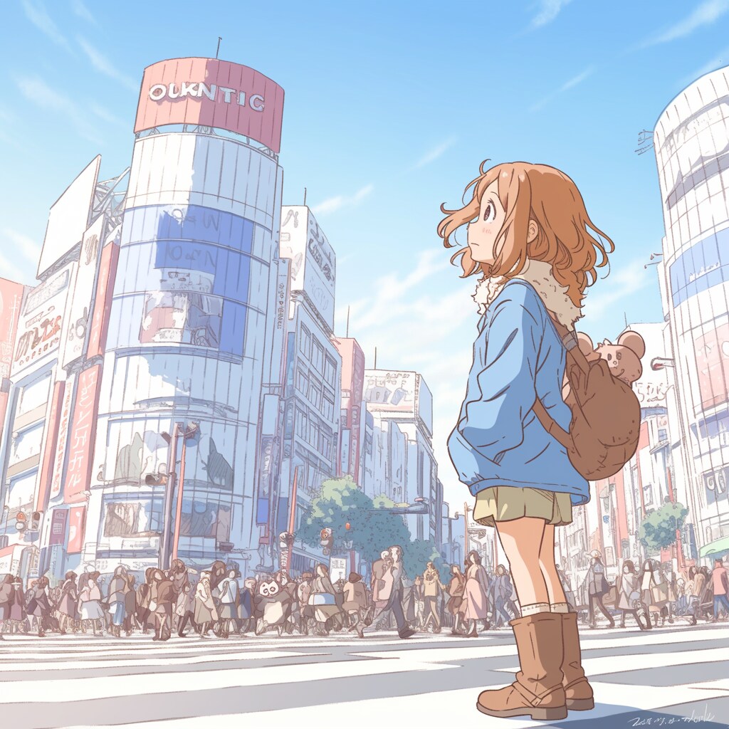都会の女の子 city girl