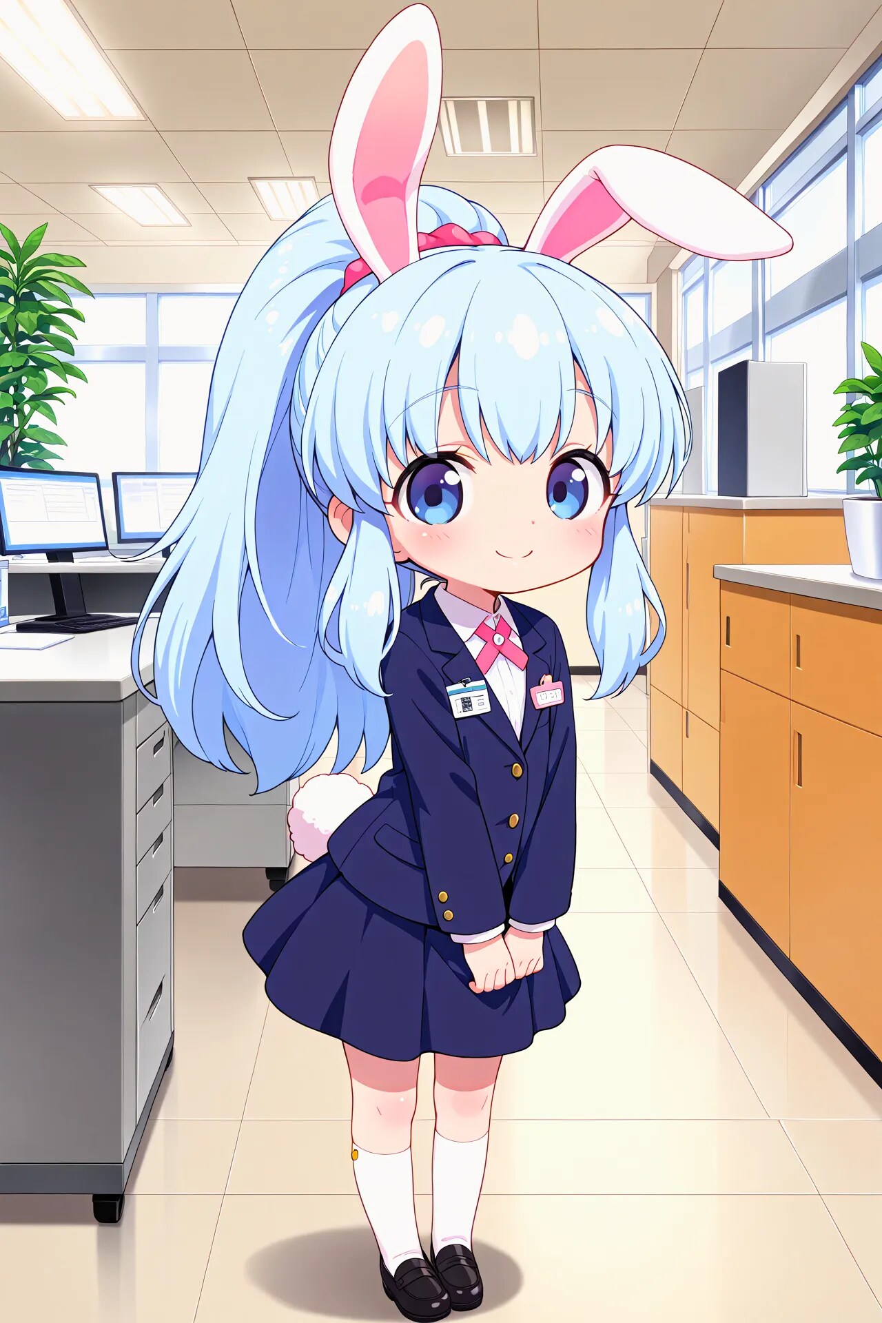 あにまるコーポレーションの朝礼・技術担当あおい