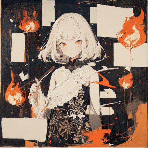 燃える頁 | の人気AIイラスト・グラビア