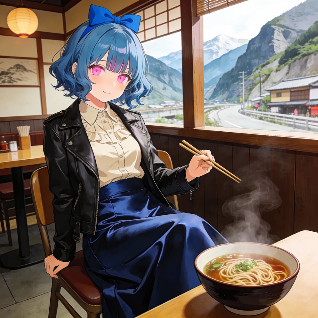かおりちゃん　峠の蕎麦屋で朝or昼食