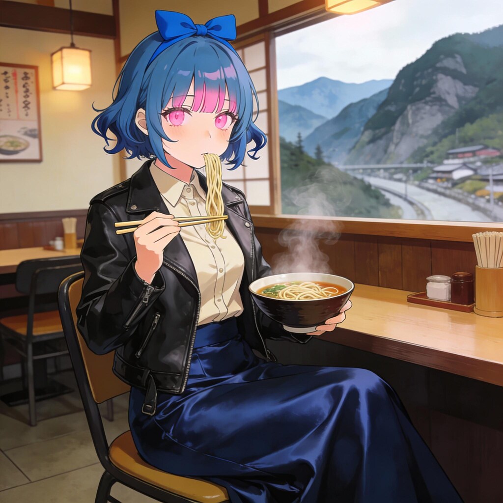 かおりちゃん　峠の蕎麦屋で朝or昼食