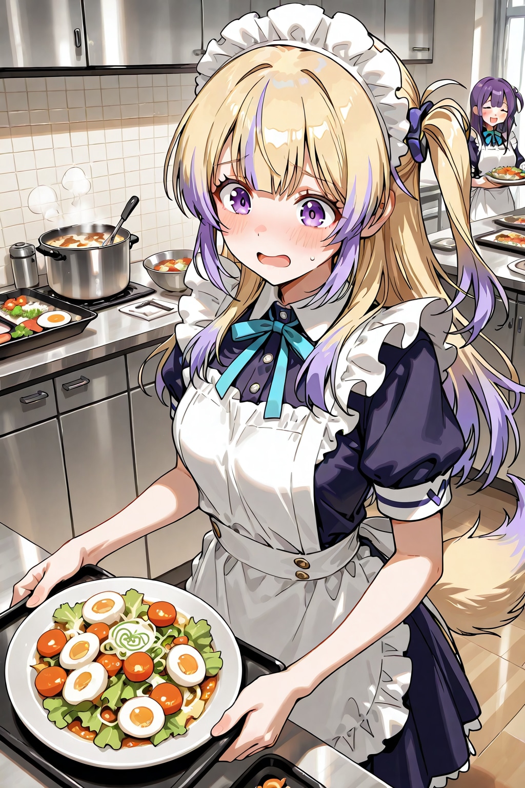 メイド育成学園 料理実習授業 | の人気AIイラスト・グラビア