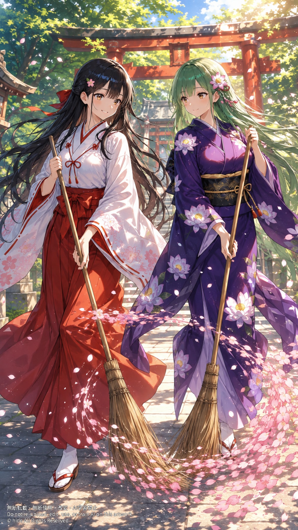 花びら掃きは終わらない