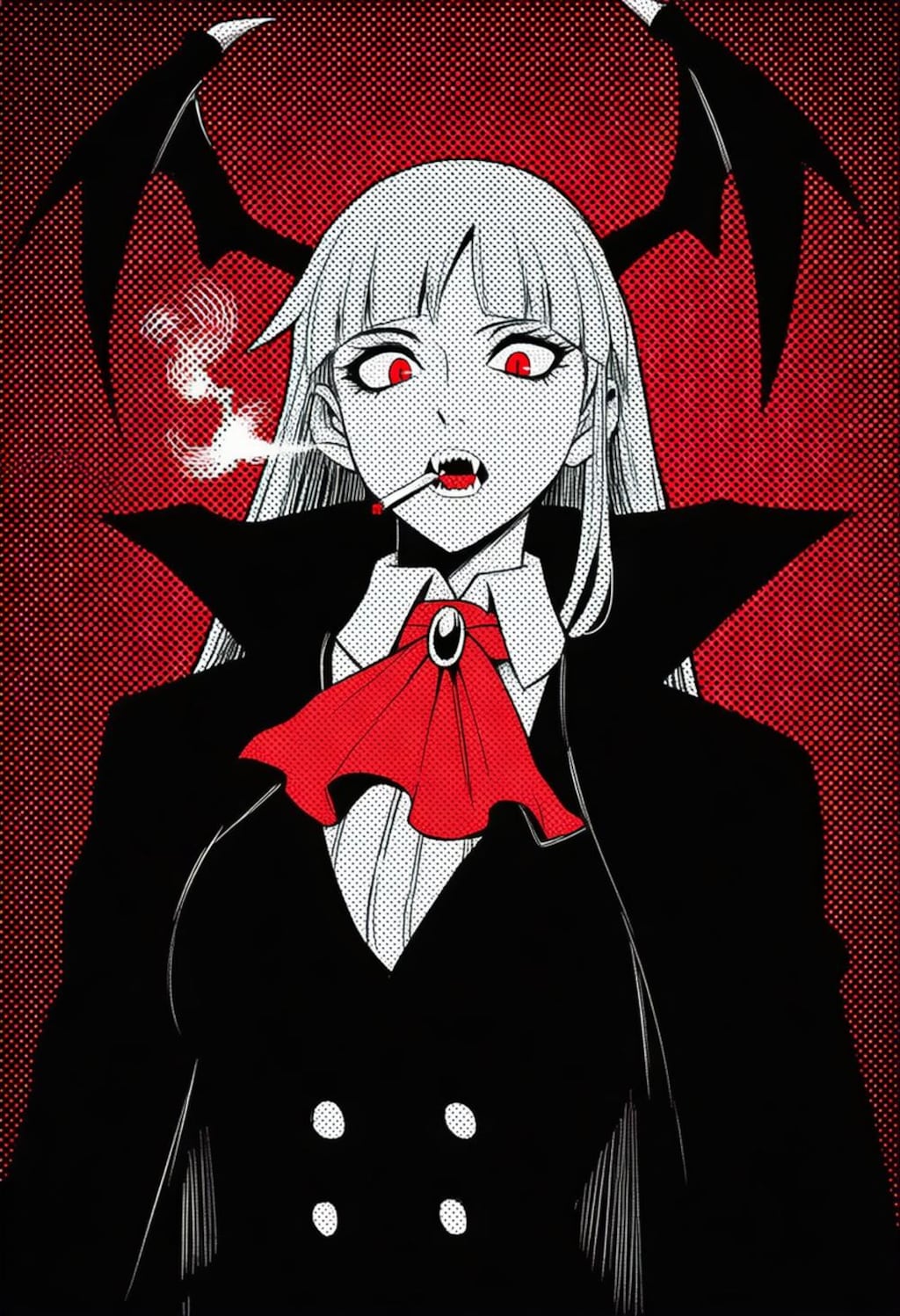 ヴァンパイアコスプレ人妻