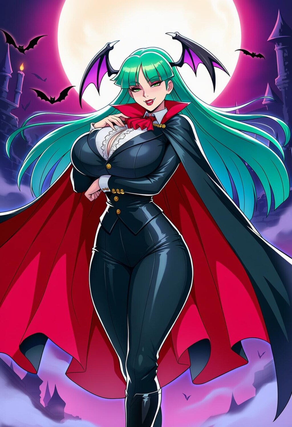 ヴァンパイアコスプレ人妻