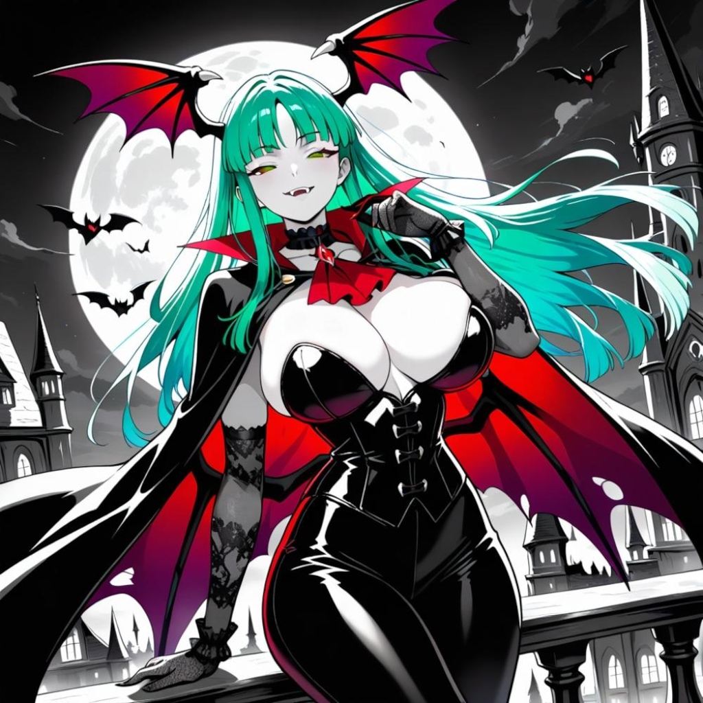 ヴァンパイアコスプレ人妻