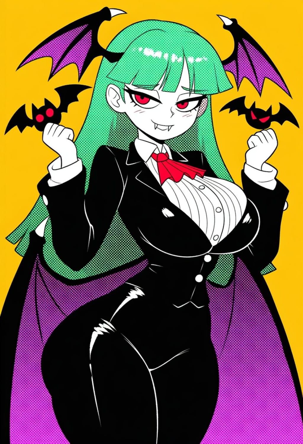 ヴァンパイアコスプレ人妻