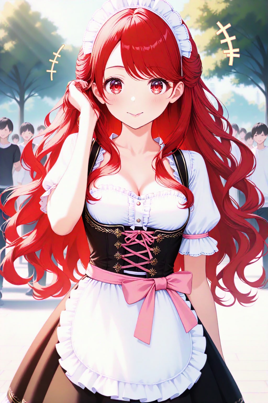 ディアンドル姿でバイト中の健気なミオちゃん