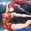赤ぽに新体操（バトン） 2枚目