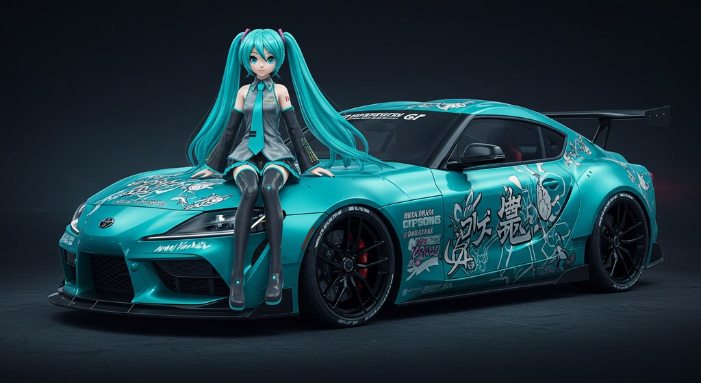 初音ミクとGRスープラ