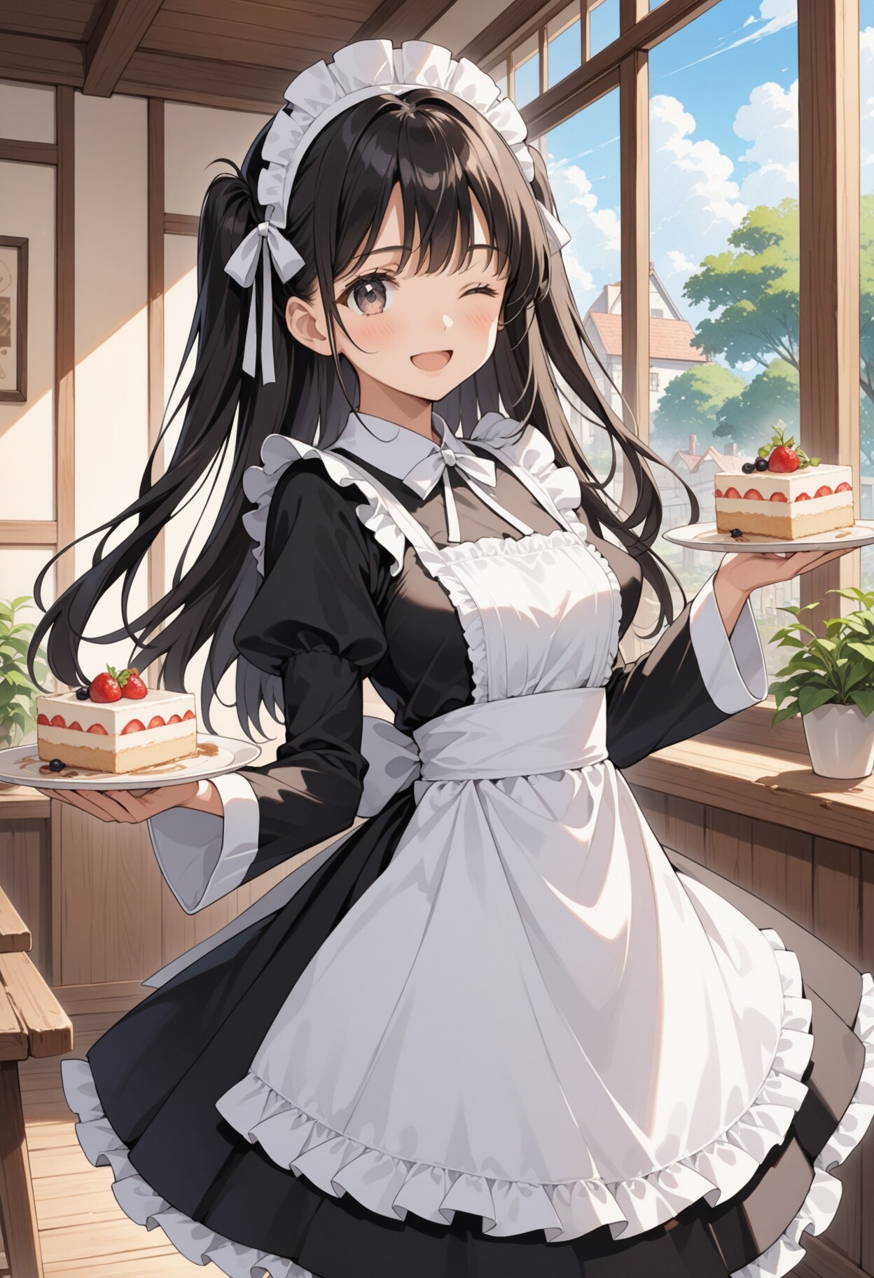 よかったらケーキ一緒に食べませんか？ | の人気AIイラスト・グラビア