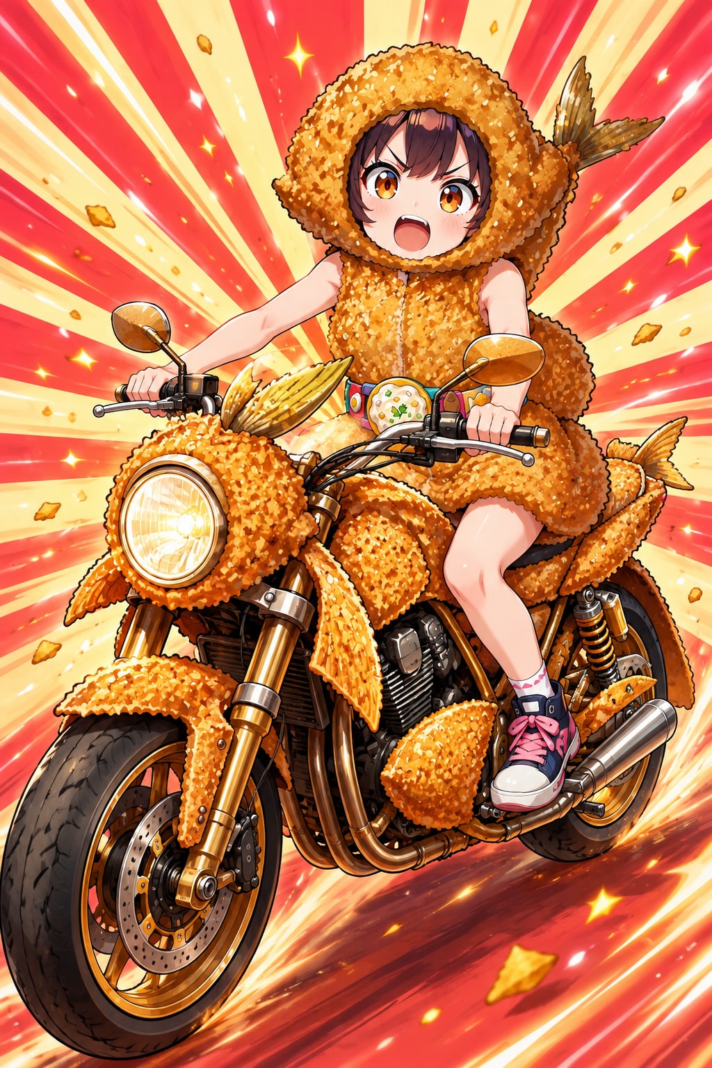 サクサク変身、アジフライダー！