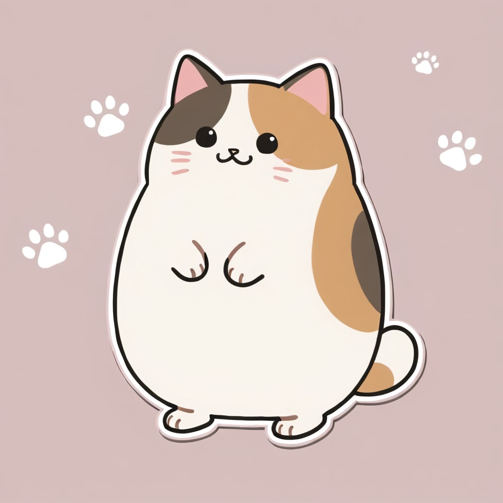【破綻対策あり】丸い猫