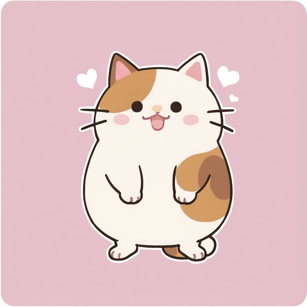 【破綻対策あり】丸い猫