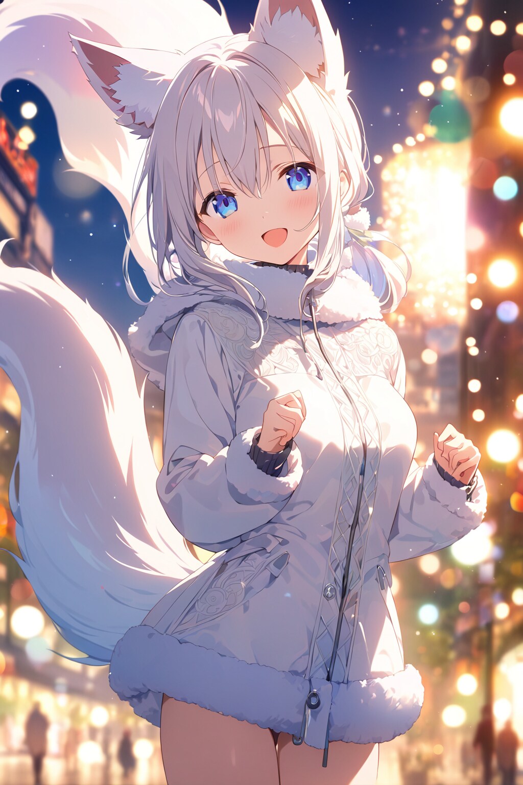 白狐ちゃんクリスマスver