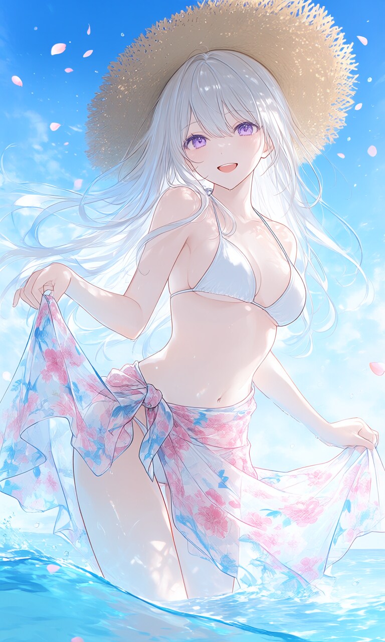 一足早い海水浴