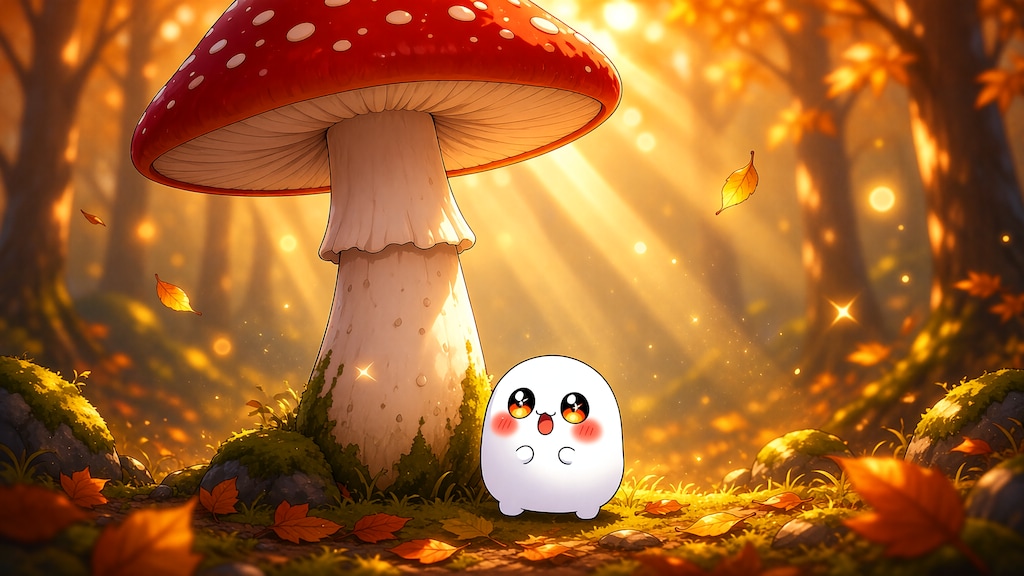 ​ぽよ物語 ｜ びっくりキノコに大感激！