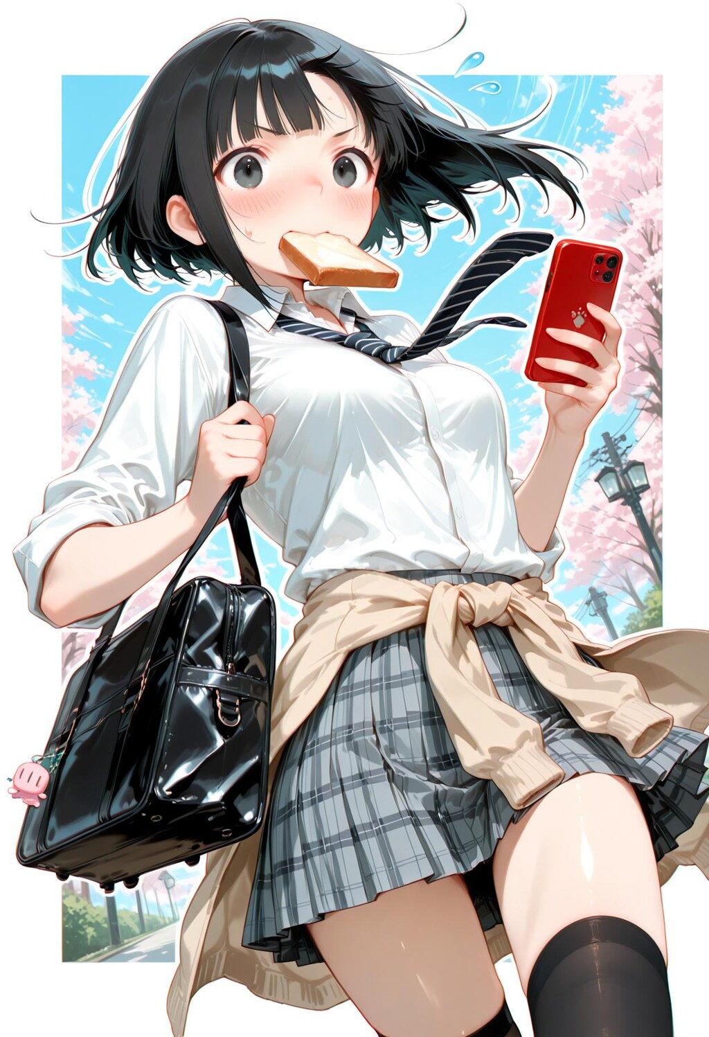 やばぁーい、遅刻遅刻ぅ💦