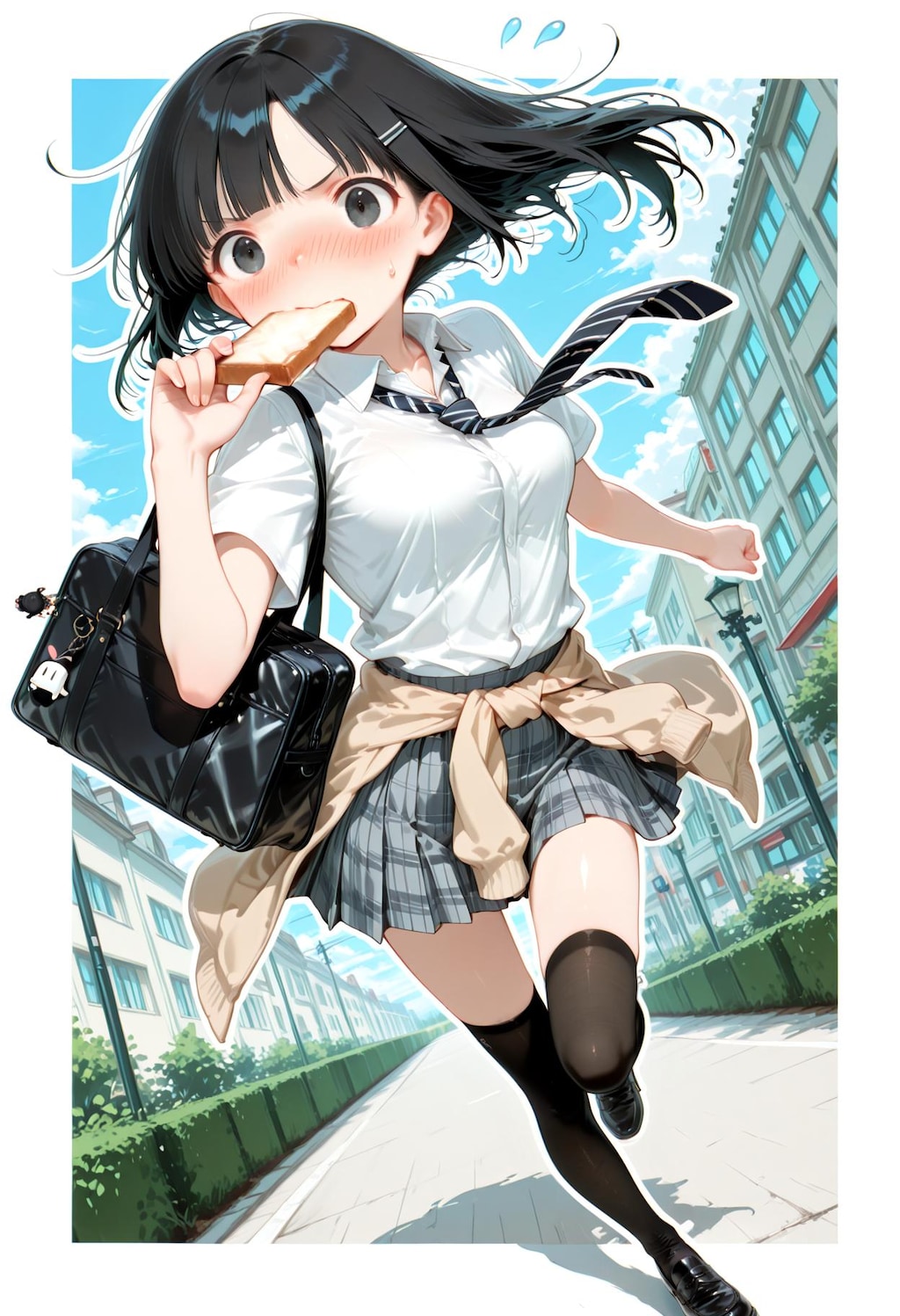 やばぁーい、遅刻遅刻ぅ💦